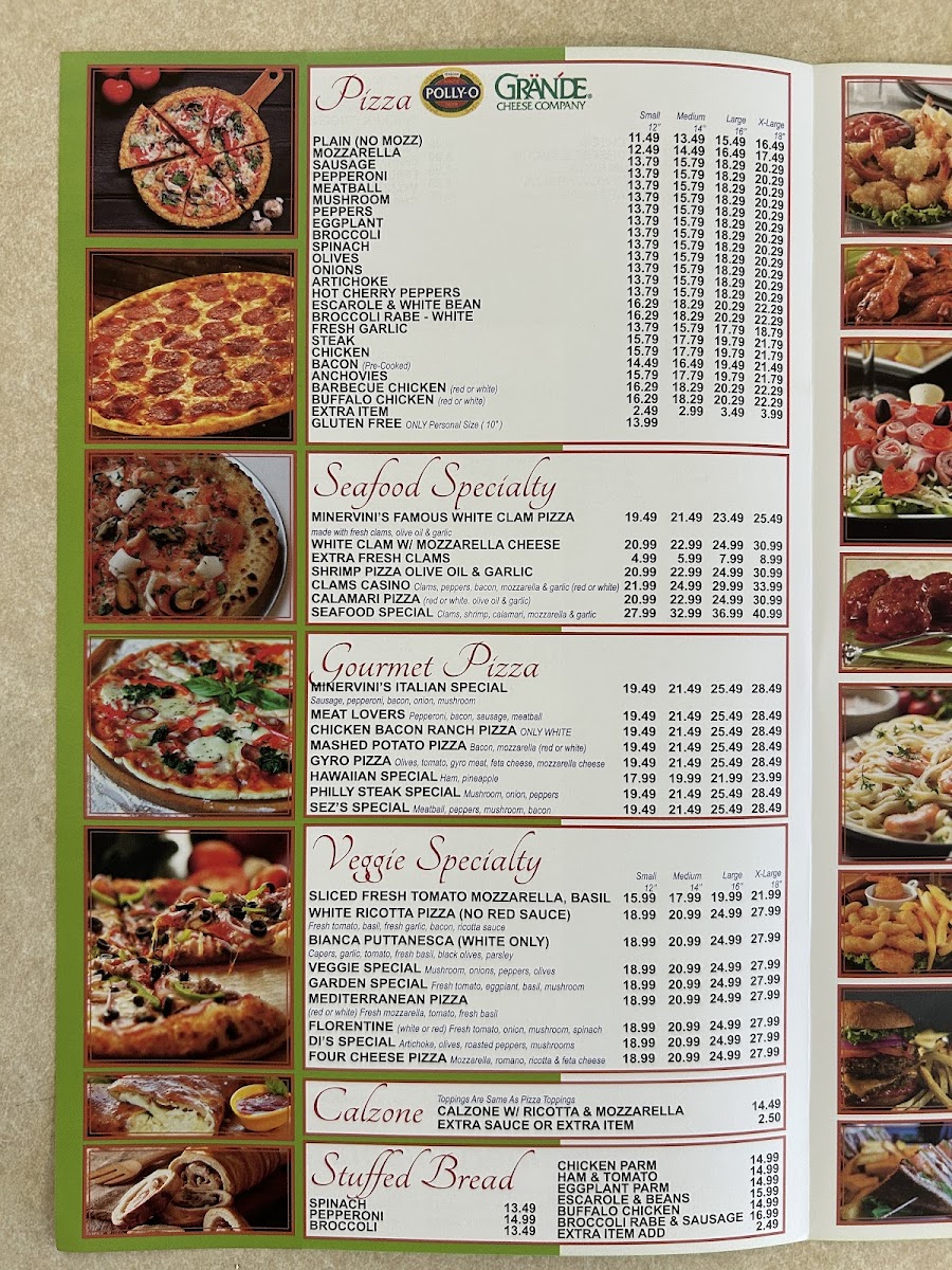 Menu Minervini's Pizzeria-3