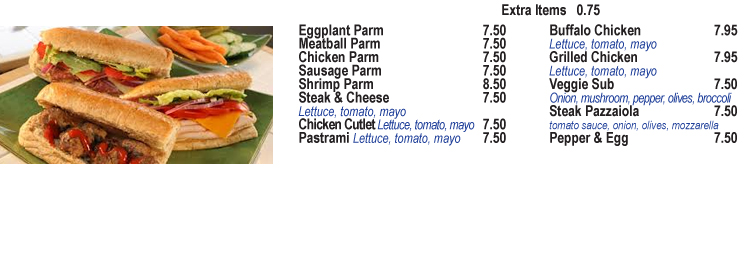 Menu Minervini's Pizzeria-8